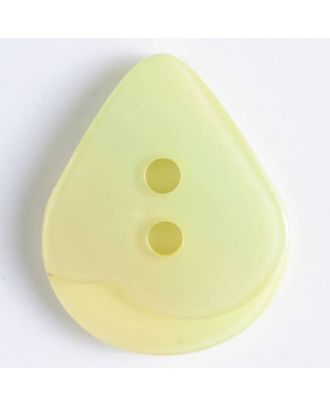 polyester button with holes - Size: 20mm - Color: yellow - Art.No. 330862
