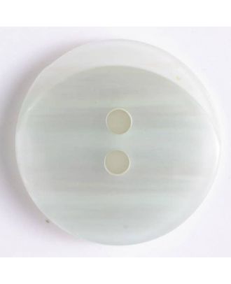 polyester button with holes - Size: 15mm - Color: white - Art.No. 270806