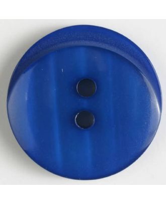 polyester button with holes - Size: 15mm - Color: blue - Art.No. 270810