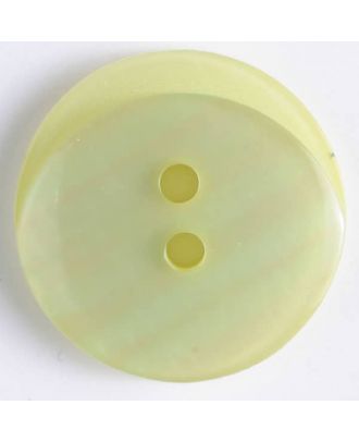 polyester button with holes - Size: 25mm - Color: yellow - Art.No. 370627