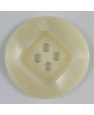 polyester button - Size: 13mm - Color: white - Art.No. 180970