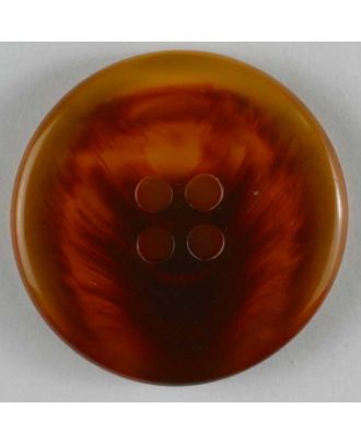 polyester button - Size: 19mm - Color: brown - Art.No. 221198