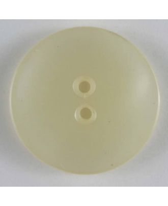 polyester button - Size: 28mm - Color: white - Art.No. 330179