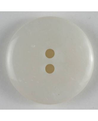Fashion button - Size: 18mm - Color: white - Art.No. 240742