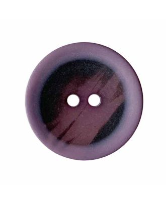 polyester button round shape transparent with graffiti pattern and 2 holes - Size: 28mm - Color: purple - Art.No.: 387001
