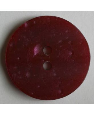 polyester button - Size: 18mm - Color: red - Art.No. 251107