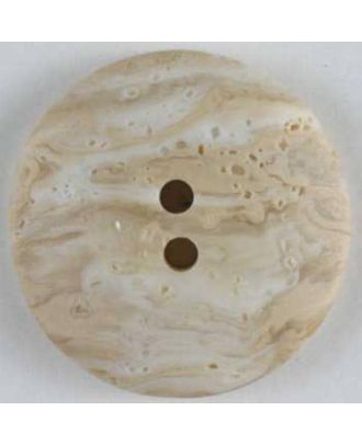 polyester button - Size: 23mm - Color: beige - Art.No. 340345