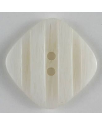 polyester button - Size: 23mm - Color: white - Art.No. 300433