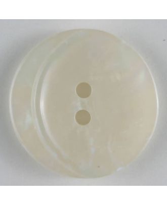 polyester button - Size: 18mm - Color: white - Art.No. 251150