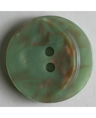 polyester button - Size: 23mm - Color: green - Art.No. 300445