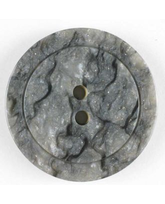 polyester button - Size: 25mm - Color: grey - Art.No. 320290
