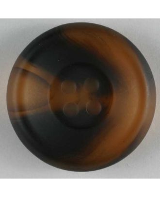 polyester button - Size: 18mm - Color: brown - Art.No. 251181