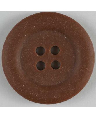 polyester button - Size: 20mm - Color: brown - Art.No. 270422