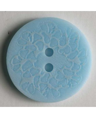 polyester button - Size: 23mm - Color: blue - Art.No. 300534