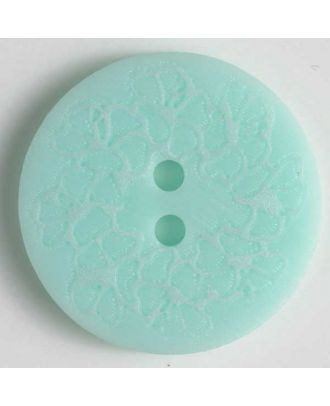 polyester button - Size: 18mm - Color: green - Art.No. 251216