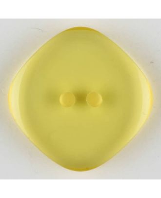 polyester button, 2 holes - Size: 23mm - Color: yellow - Art.-Nr.: 343708