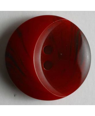 polyester button - Size: 18mm - Color: red - Art.No. 251225