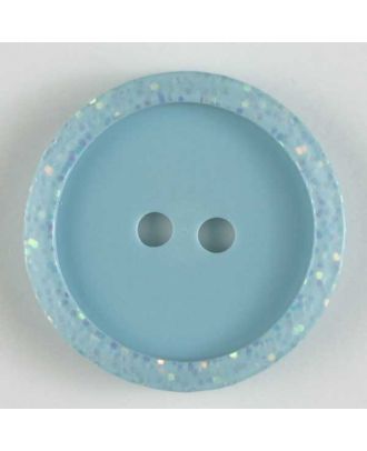 polyester button - Size: 15mm - Color: blue - Art.No. 231401