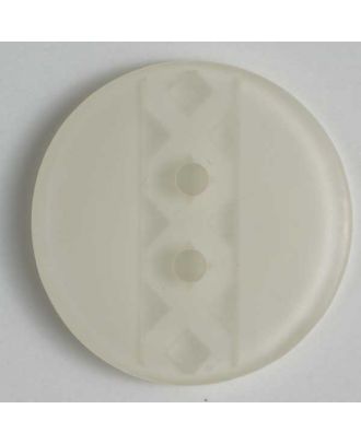 polyester button - Size: 23mm - Color: white - Art.No. 300590