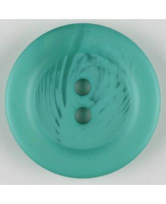 polyester button, 2 holes - Size: 25mm - Color: green - Art.-Nr.: 373754