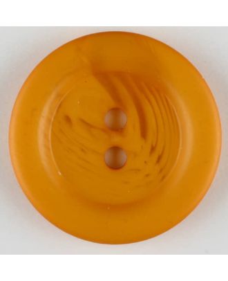 polyester button, 2 holes - Size: 25mm - Color: orange - Art.-Nr.: 373757