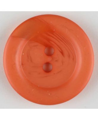 polyester button, 2 holes - Size: 25mm - Color: orange - Art.-Nr.: 373758