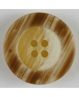 polyester button - Size: 28mm - Color: beige - Art.No. 330441