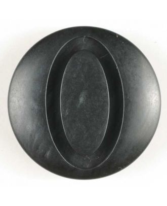 polyester button - Size: 20mm - Color: black - Art.No. 270484