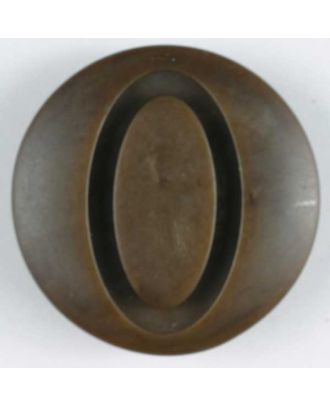 polyester button - Size: 28mm - Color: brown - Art.No. 330451