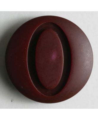 polyester button - Size: 20mm - Color: red - Art.No. 270488
