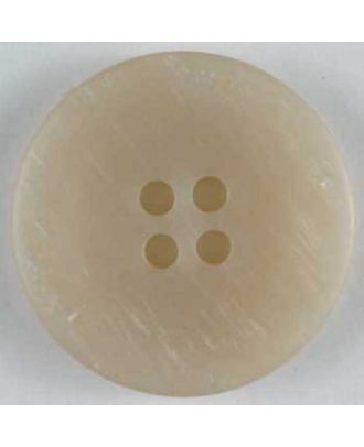 polyester button - Size: 23mm - Color: beige - Art.No. 300643