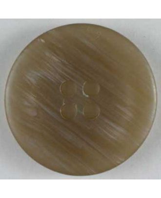 polyester button - Size: 23mm - Color: brown - Art.No. 300644