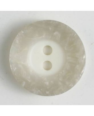 polyester button - Size: 15mm - Color: grey - Art.No. 231431
