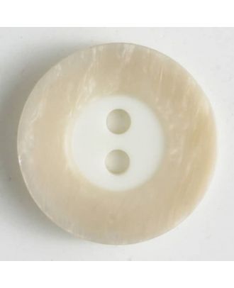 polyester button - Size: 23mm - Color: beige - Art.No. 300659