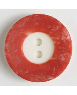 polyester button - Size: 15mm - Color: red - Art.No. 231434
