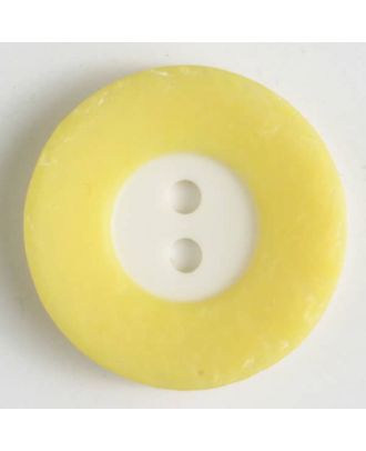 polyester button - Size: 15mm - Color: yellow - Art.No. 231435