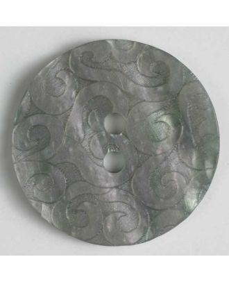 polyester button - Size: 18mm - Color: grey - Art.No. 251299