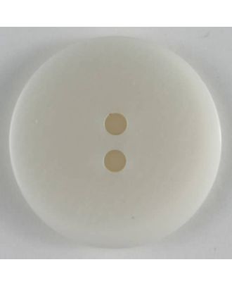 polyester button - Size: 18mm - Color: white - Art.No. 251303