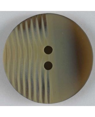 polyester button - Size: 25mm - Color: brown - Art.No. 320457