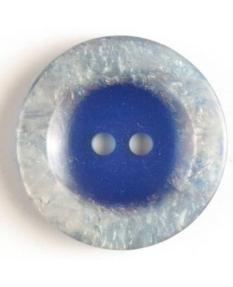 polyester button 2 holes - Size: 15mm - Color: blue - Art.No. 231455