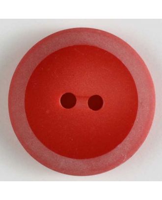 polyester button - Size: 18mm - Color: red - Art.No. 251349