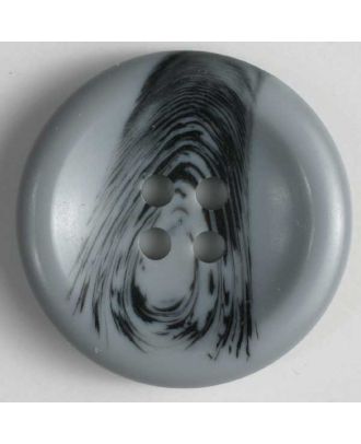 polyester button - Size: 18mm - Color: grey - Art.No. 221578