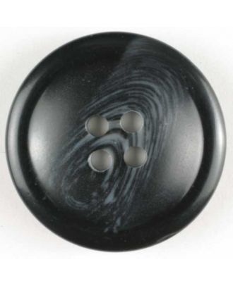 polyester button - Size: 18mm - Color: black - Art.No. 221579