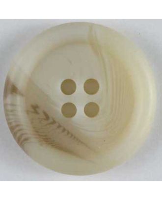 polyester button - Size: 23mm - Color: beige - Art.No. 260916