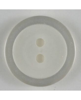 polyester button - Size: 11mm - Color: white - Art.No. 211583