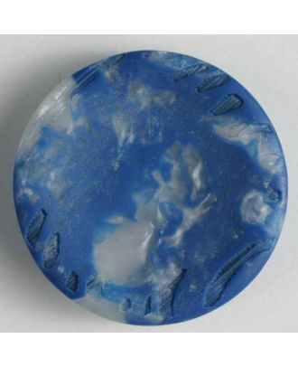 polyester button - Size: 23mm - Color: blue - Art.No. 300783