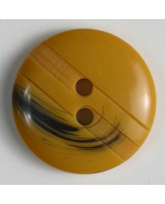 polyester button - Size: 18mm - Color: yellow - Art.No. 251478