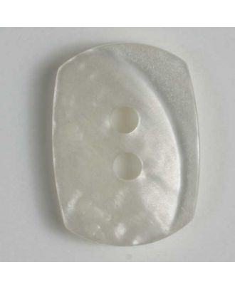 polyester button - Size: 15mm - Color: white - Art.No. 231574