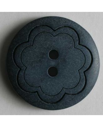 polyester button - Size: 23mm - Color: blue - Art.No. 300863