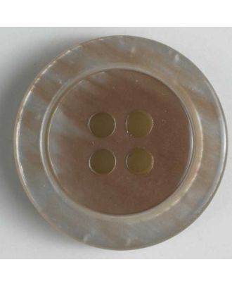 polyester button - Size: 18mm - Color: beige - Art.No. 251529